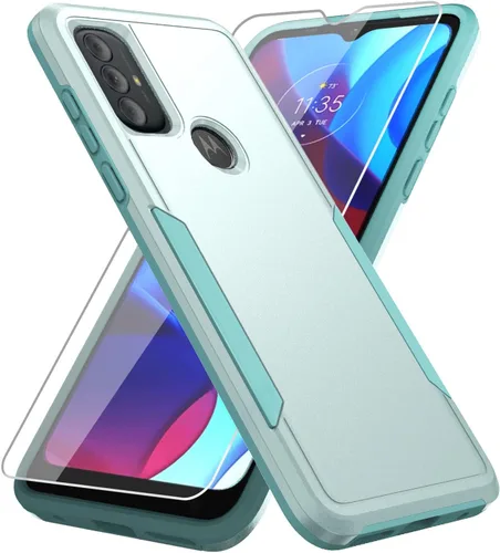 Vista 17 de Funda para Moto G Play 2023, con protector de pantalla [probada contra caídas de grado militar], funda protectora resistente robusta de servicio