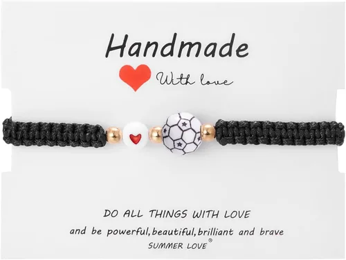 Vista 21 de Pulsera de fútbol, fútbol, baloncesto, béisbol, regalos para mujeres y hombres, regalos de cumpleaños, graduación para amantes del deporte, pulseras