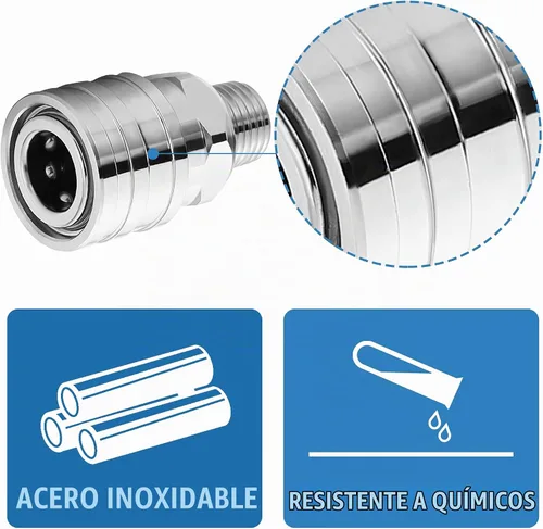 Vista 6 de JOEJET Accesorios para lavadora a presión, enchufe QC de 1/4" a adaptador