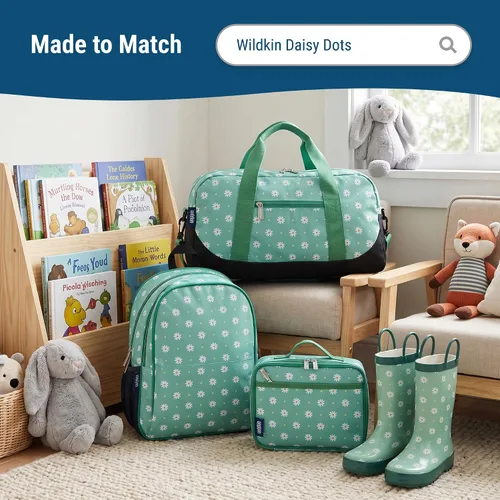 Vista 7 de Wildkin Microfiber Nap Mat for Kids 50 x 20 in all-in-one microfiber nap mat with attached blanket, removable pillow, roll-up straps and carry
