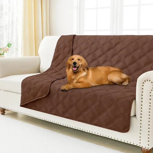 Vista 36 de Smiry Funda impermeable para cama de perro, manta reversible para mascotas para sofá Manta suave lavable para perro, funda a prueba de fugas
