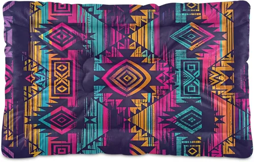 Vista 12 de Hermosa cama rectangular para perros y gatos con diseño de flamenco rosa, cómoda cama rectangular para mascotas, ultrasuave y calmante para perros