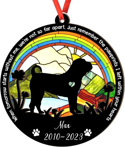 Vista 60 de Adorno personalizado para atrapasoles de sabueso afgano, adorno de Navidad de sabueso afgano, regalo para perro amante, sabueso afgano conmemorativo