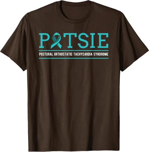 Vista 20 de POTS Dysautonomia Turquoise Ribbon Autonomic Dysfunction T-Shirt Asphalt Grey