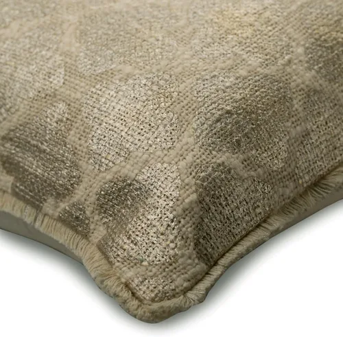Vista 2 de The HomeCentric Funda de almohada personalizada, color plateado de 12 x 12 pulgadas, fundas de almohada de arpillera, enrejado y celosía y almohadas