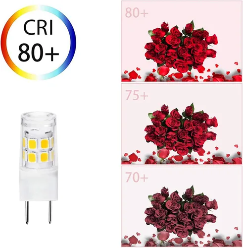 Vista 6 de Bombilla LED G8 de 3 W, WB25X10019 Bombilla halógena de 20 W de repuesto para luz de horno microondas GE, base bi-pin T4 JCD tipo G8, 120 voltios