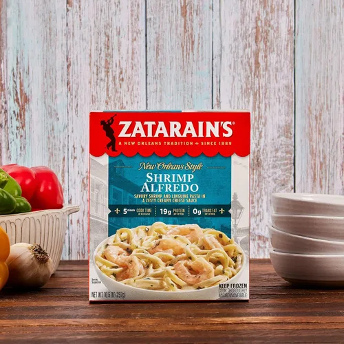 Vista 15 de Zatarain's Camarones Alfredo, comida congelada, 10.5 onzas