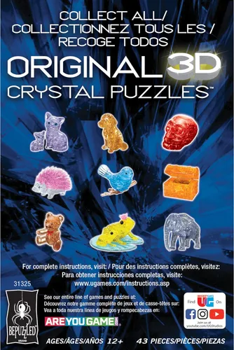 Vista 8 de BePuzzled - Rompecabezas de cristal 3D original de pato de goma, perfecto para rompecabezas a partir de 12 años, desafiante de completar y hermoso