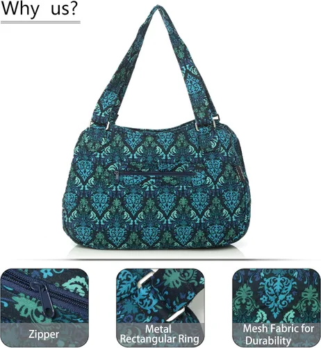 Vista 2 de Bolsa de hombro con algodón acolchado