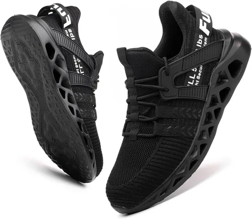 Vista 51 de Furuian - Tenis con punta de acero para hombres y mujeres, zapatos de seguridad ligeros, cómodos, a prueba de pinchazos, zapatos de trabajo