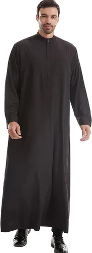 Vista 22 de Ropa musulmana para hombre, bata de caftán duradera, vestido largo de Dubai, ropa étnica, 1 bata suave