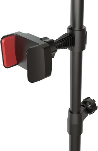 Vista 4 de Mount Plus TB-F01 Soporte de trípode de piso de cuello de cisne con rueda para iPhone, iPad, iPad Pro y otras tabletas tamaño 9" a 15" con rotación