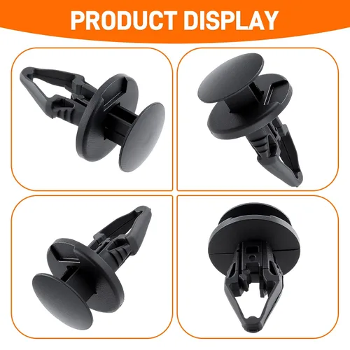 Vista 5 de 30 clips de retención de nailon negro para guardabarros y guardabarros compatibles con Ford W712196-S300 Edge Escape F-150 GM 11589293 Buick