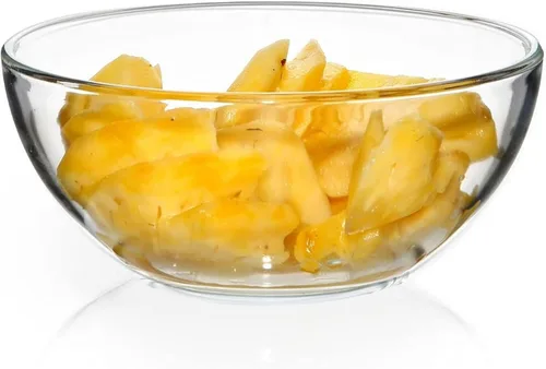 Vista 4 de Red Pomegranate Element - Juego de 2 cuencos de vidrio para sopa/ensalada/postre/aperitivos, 6 pulgadas