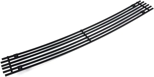Vista 4 de PIT66 Parachoques delantero inferior Billet Grill Combo Inserto compatible con Nissan Maxima 2009-2014 Negro N87774H