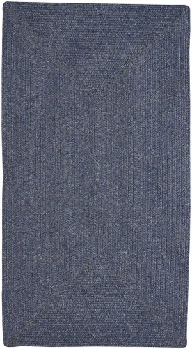 Vista 8 de Candor Blue - Alfombra trenzada de canasta de 0 pies y 12 pulgadas