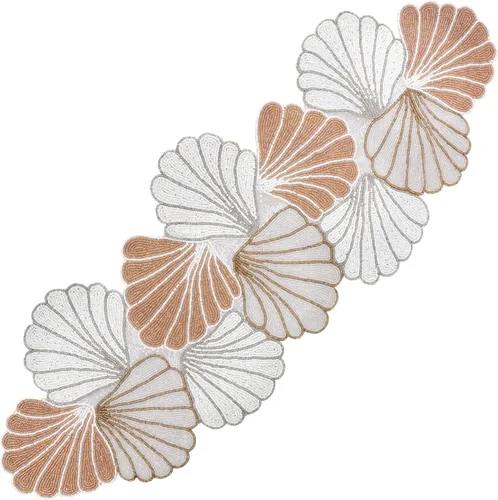 Vista 20 de Camino de mesa con cuentas de 36 pulgadas de diseño elegante infinito - Decoración de mesa para bodas, fiestas, días festivos, regalos y uso diario