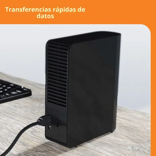 Vista 3 de WD Disco duro externo de escritorio Elements de 16 TB, USB 3.0 para almacenamiento plug-and-play - WDBWLG0160HBK-NESN