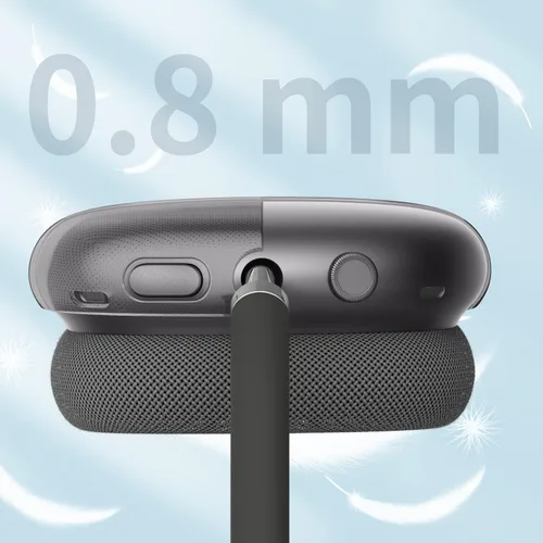 Vista 4 de FINTIE Funda para AirPods Max, Funda protectora de TPU suave transparente antiarañazos, Protector de accesorios de silicona transparente