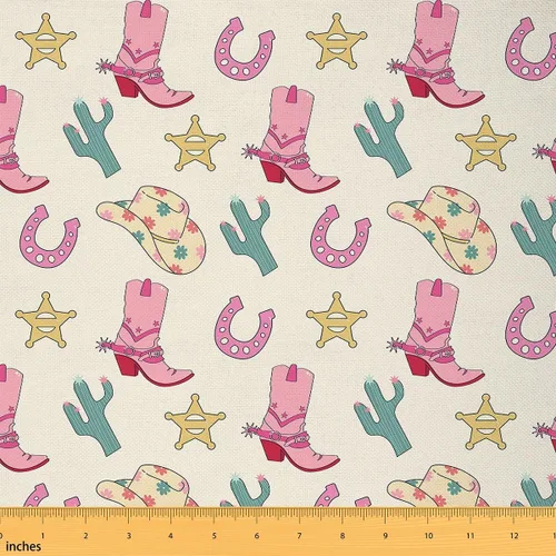 Vista 21 de Feelyou Tela de Tapicería Geométrica, Tela Rectangular Moderna Roja y Gris por Yarda, Abstracta, Impermeable, 1 Yarda, 36" x 58
