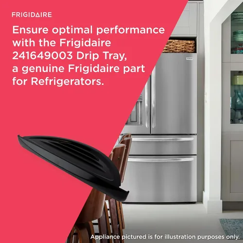 Vista 3 de Frigidaire 241649003 Bandeja de goteo para refrigeradores, color negro