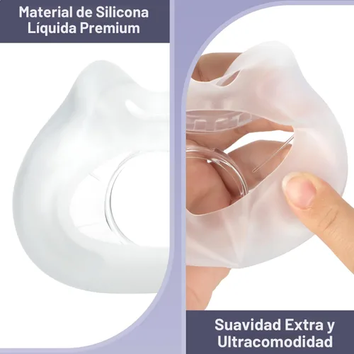 Vista 5 de Almohadillas de repuesto para mascarilla AirFit F30 de tamaño mediano - 2 paquetes de almohadillas de confort optimizado y sello seguro, compatibles