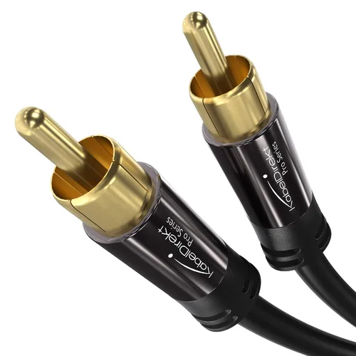 Vista 8 de KabelDirekt – 5 pies – Cable de cable de subwoofer RCA/Phono, 1 a 1 RCA/Phono, Audio/Digital/Video
