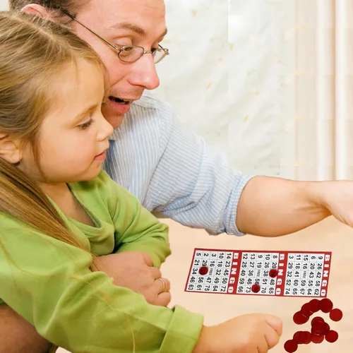 Vista 6 de SEETOOOGAMES Tarjetas de Juego de Papel de Bingo - 3 Tarjetas - 100 Libros de 5 Hojas