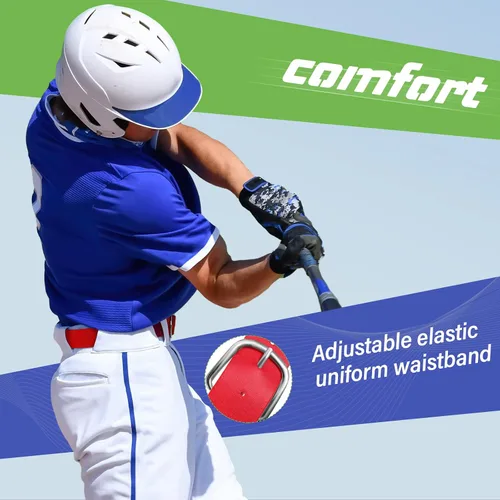 Vista 5 de Hercicy 12 cinturones de béisbol, cinturones de sóftbol a granel para adultos y jóvenes, cinturón de fútbol ajustable para niños y niñas