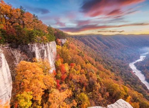 Vista 2 de Noah - Rompecabezas de 1000 piezas de rompecabezas New River Gorge, West Virgnia, EE. UU