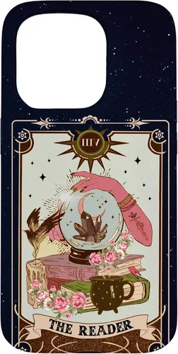 Vista 14 de Tarot Card Lover Tarot Reader Fortune Teller Book Lover Funda para iPhone 17