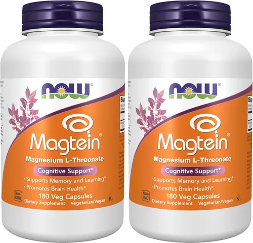 Vista 11 de Magtein de NOW, 90 cápsulas veg