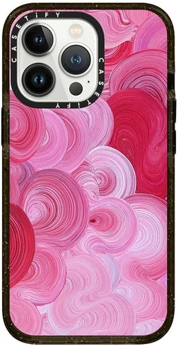 Vista 249 de CASETiFY Funda Impact para iPhone 13 [Protección contra caídas de grado militar 4X de 8.2 pies/Compatible con Magsafe] - #1 Mom - Transparente