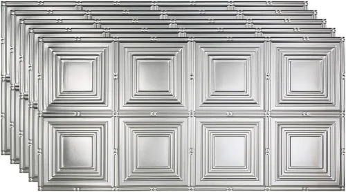 Vista 22 de FASÄDE Panel de techo decorativo de vinilo para retrato en blanco mate (muestra de 12 x 12 pulgadas)