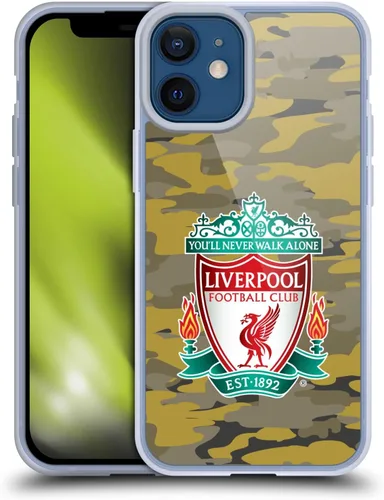 Vista 30 de Head Case Designs Funda de gel con licencia oficial del Liverpool Football Club Away Colourways Crest Camou [protección de grado militar] compatible