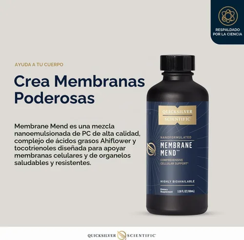 Vista 3 de Quicksilver Scientific Membrane Mend, Cerebro, 3.38oz / 3.4 fl oz