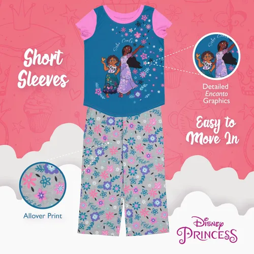 Vista 5 de Disney - Pijamas de algodón ajustados para niña de Frozen
