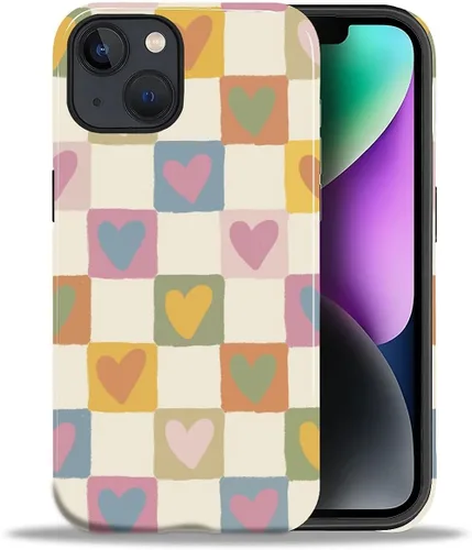 Vista 112 de ZHEGAILIAN Funda para iPhone 11, carcasa dura a prueba de golpes + silicona suave 2 en 1 híbrida, parachoques a prueba de caídas - Vidrio manchado