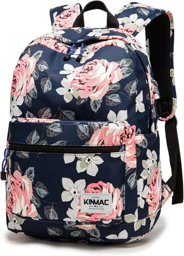 Vista 17 de Kinmac Mochila resistente al agua para laptop con puerto de carga USB para laptop de hasta 15.6 pulgadas (bordado)