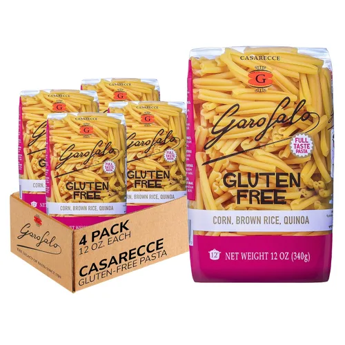 Vista 11 de Garofalo - Pasta Casarecce prémium sin gluten, hecha en Italia, maíz, arroz, mezcla de papa y quinua, dibujado en bronce, Al Dente (paquete de 2)
