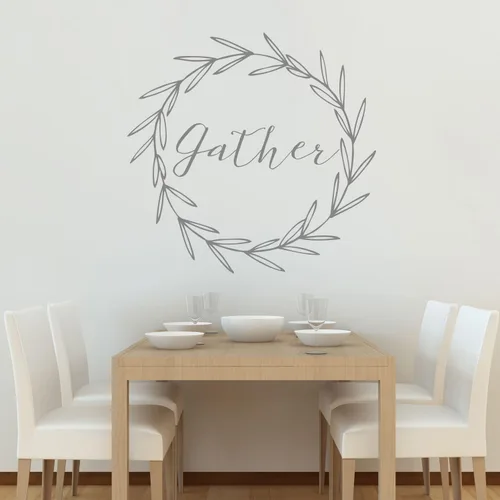 Vista 4 de Gather Laurel Decal Set – Oro beso Cortar las Calcomanía de otoño por chromantics