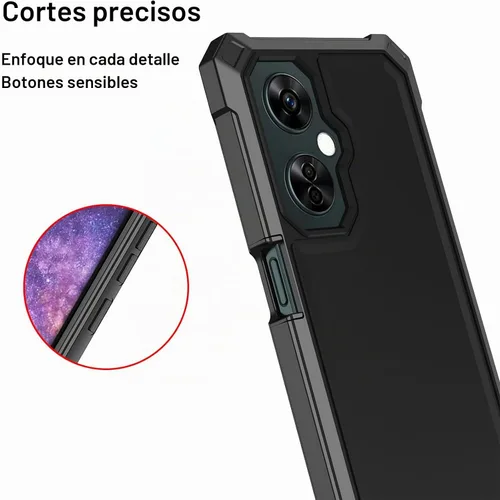 Vista 5 de Ailiber - Funda para OnePlus Nord N30, protector de pantalla, color negro resistente