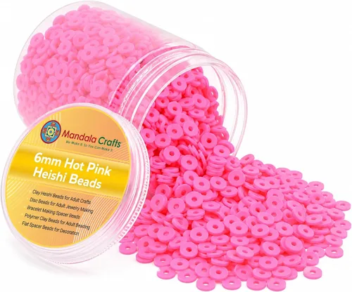 Vista 34 de Mandala Crafts Aqua Heishi - Cuentas de 0.157 in – 6000 cuentas planas de arcilla de disco polimérico para la fabricación de joyas para adultos