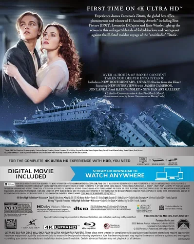 Vista 3 de Titanic 4K UHD