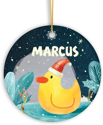 Vista 11 de Adorno de muñeco de nieve personalizado, muñeco de nieve de Papá Noel, adorno de Navidad con nombre personalizado, lindo adorno de muñeco de nieve