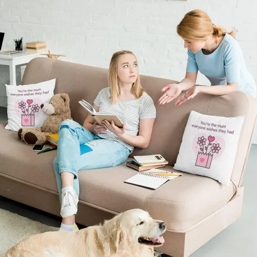 Vista 6 de Mom Birthday Gifts Velvet Pillow Covers 16X16 Best Mom Presents Valentines Day Gifts Mothers Day Presents from Daughter Son Mum Mama Gift Moms Gift