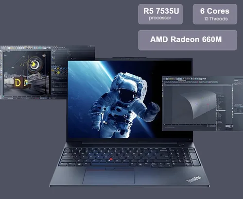 Vista 5 de Lenovo ThinkPad E16 - Computadora portátil de 16 pulgadas FHD+, AMD Ryzen 5