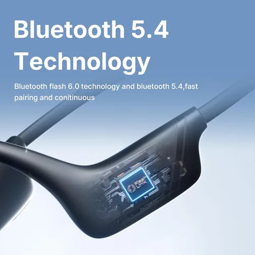 Vista 8 de Sanag B21S Auriculares de Conducción Ósea Verdadera, Auriculares Bluetooth 5.4 Impermeables IPX5, Auriculares Inalámbricos de Oído Abierto