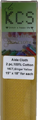 Vista 171 de KCS 2 cajas de tela de costura de algodón para punto de cruz de 15 x 18 pulgadas (blanco antiguo, 11 unidades)