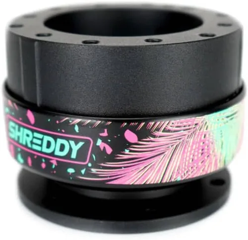 Vista 6 de NRG Innovations Gen 2.0 Adaptador de liberación rápida para volante de 6 orificios con pernos de montaje, liberación rápida - cuerpo negro/anillo